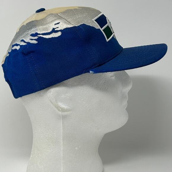 Seattle Seahawks Splash Hat Baseball Cap Mitchell and Ness Wool Snapback Blue - Picture 10 of 12